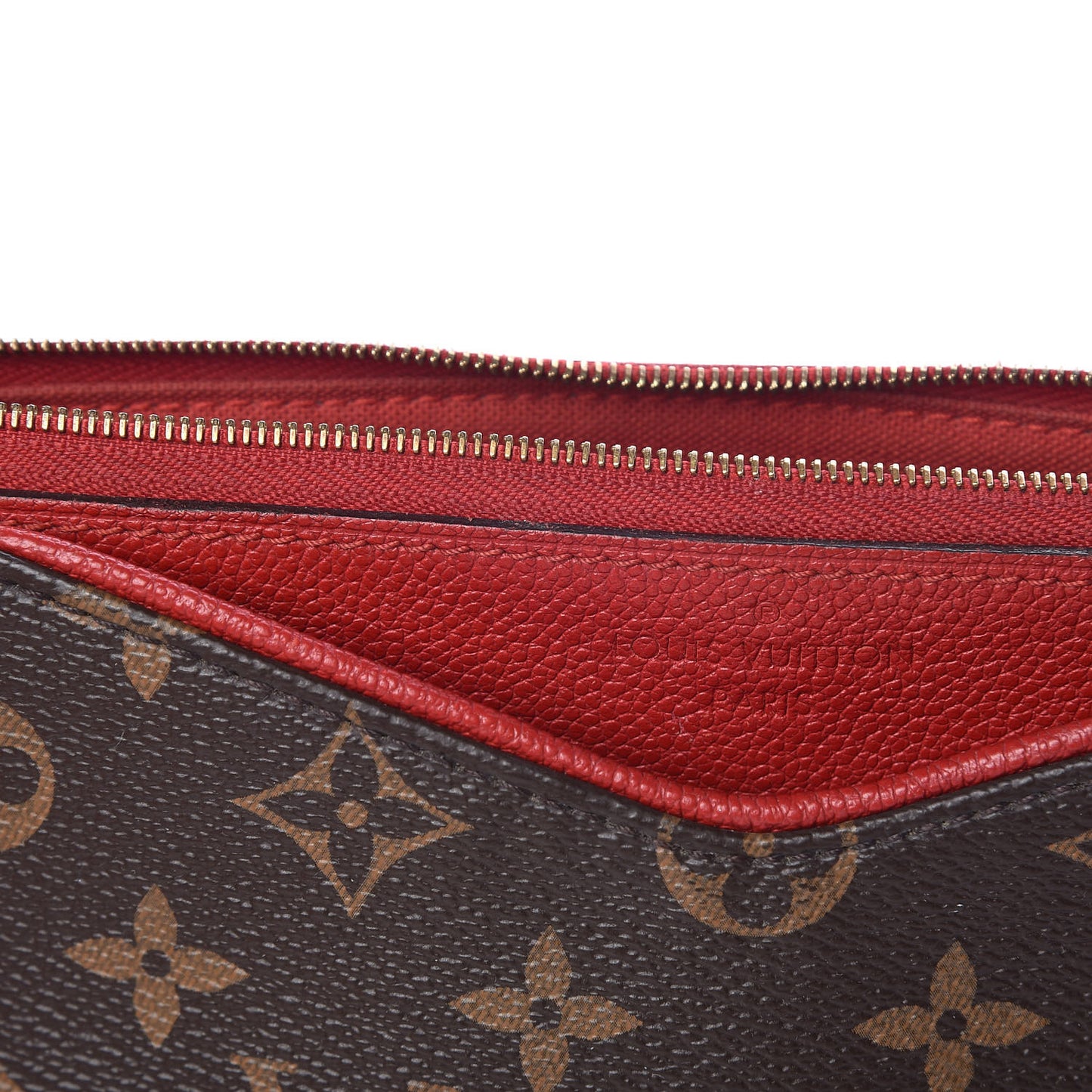 Monogram Pallas Clutch Cherry