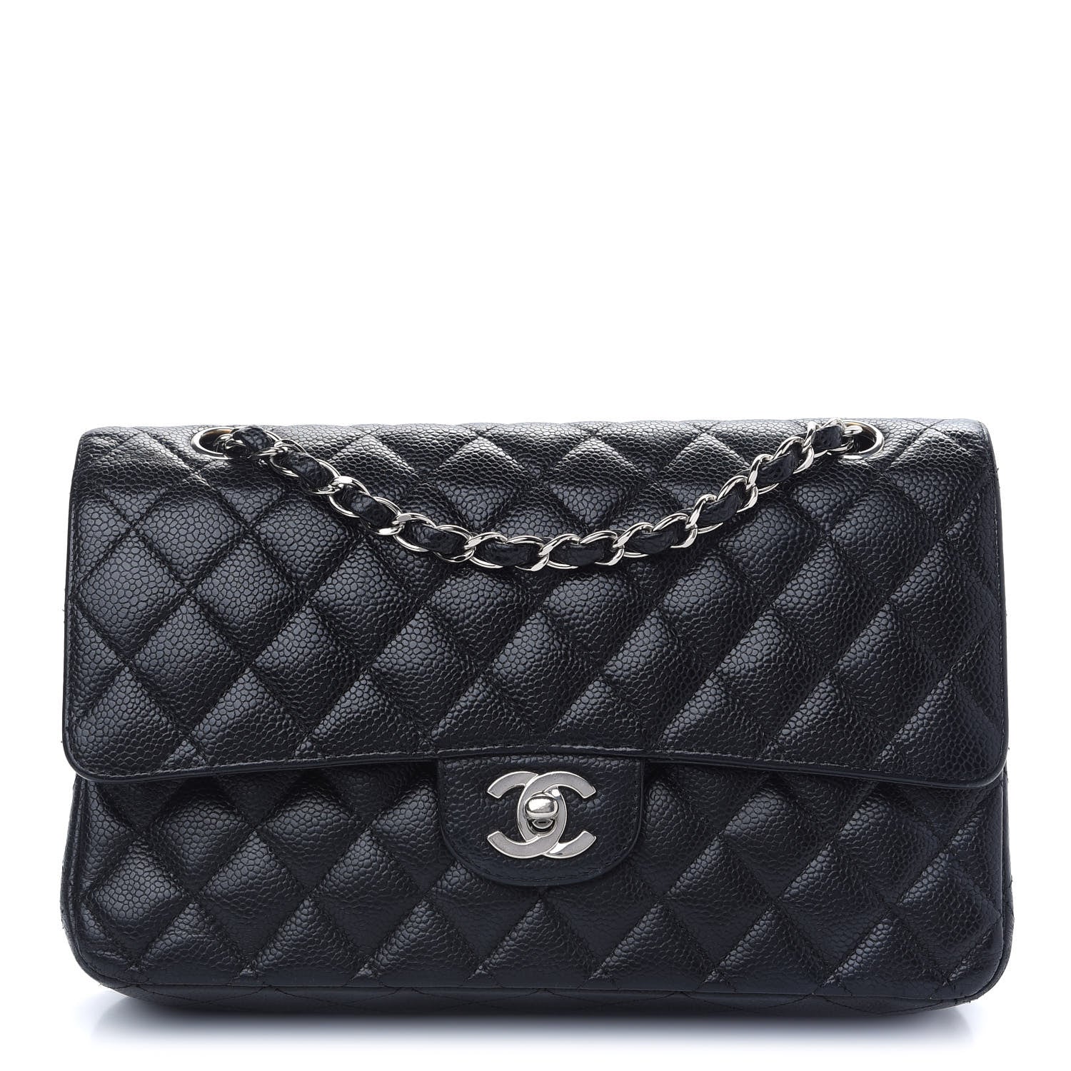 Chanel Caviar Quilted Medium Double Flap Black 1 of 9