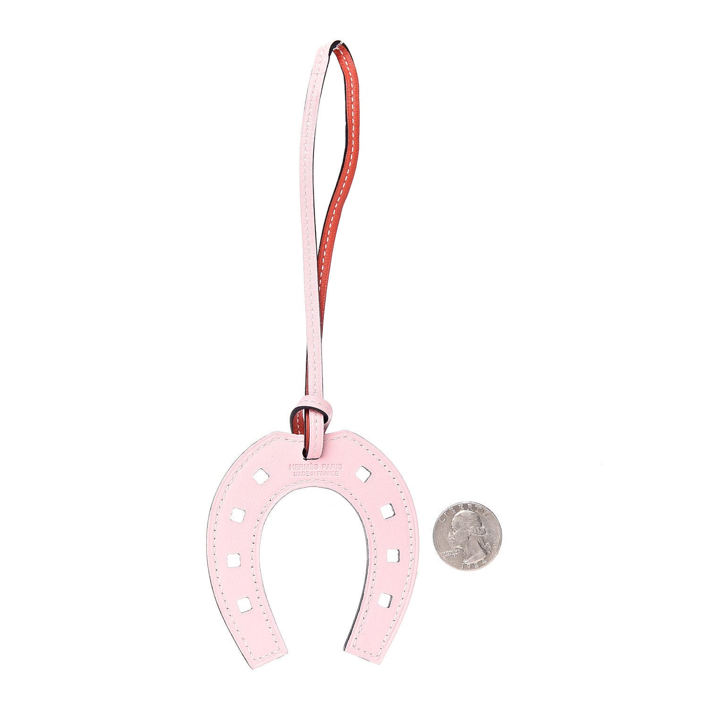 Swift Paddock Horseshoe Bag Charm Rose Sakura Vermillion