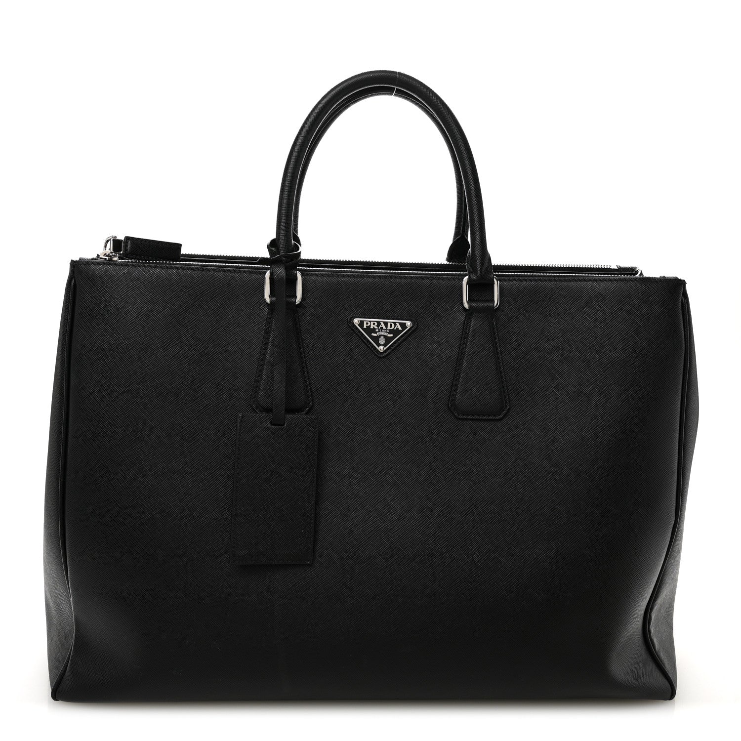 Prada Saffiano Travel Extra Large Galleria Double Zip Black 1 of 11