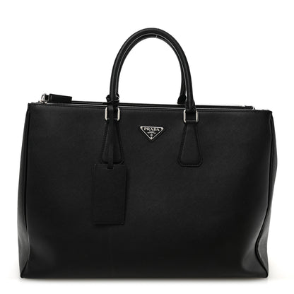 Prada Saffiano Travel Extra Large Galleria Double Zip Black 1 of 11