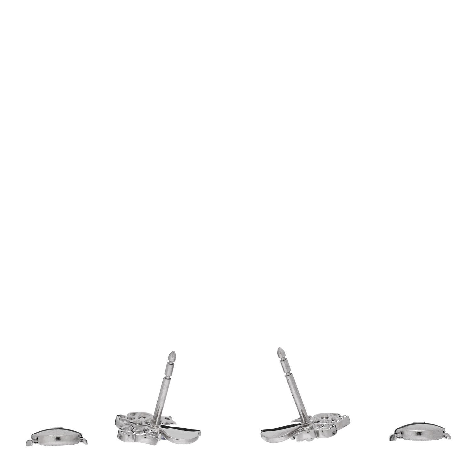 Tiffany Platinum Diamond Tanzanite Paper Flowers Earrings 3 of 5