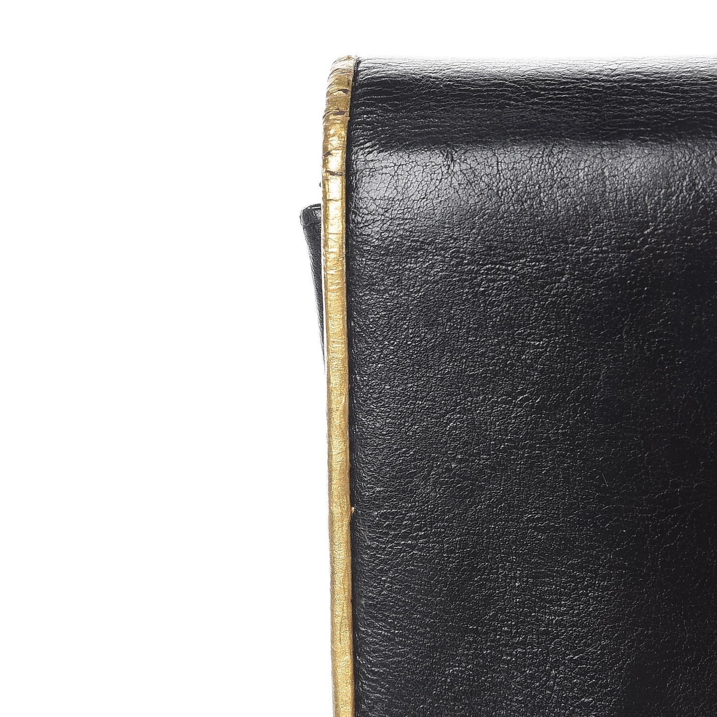 Calfskin CC Flap Wallet Black