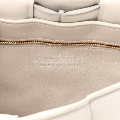 Bottega Veneta Lambskin Maxi Intreccio Padded Chain Cassette Crossbody Bag White 6 of 15