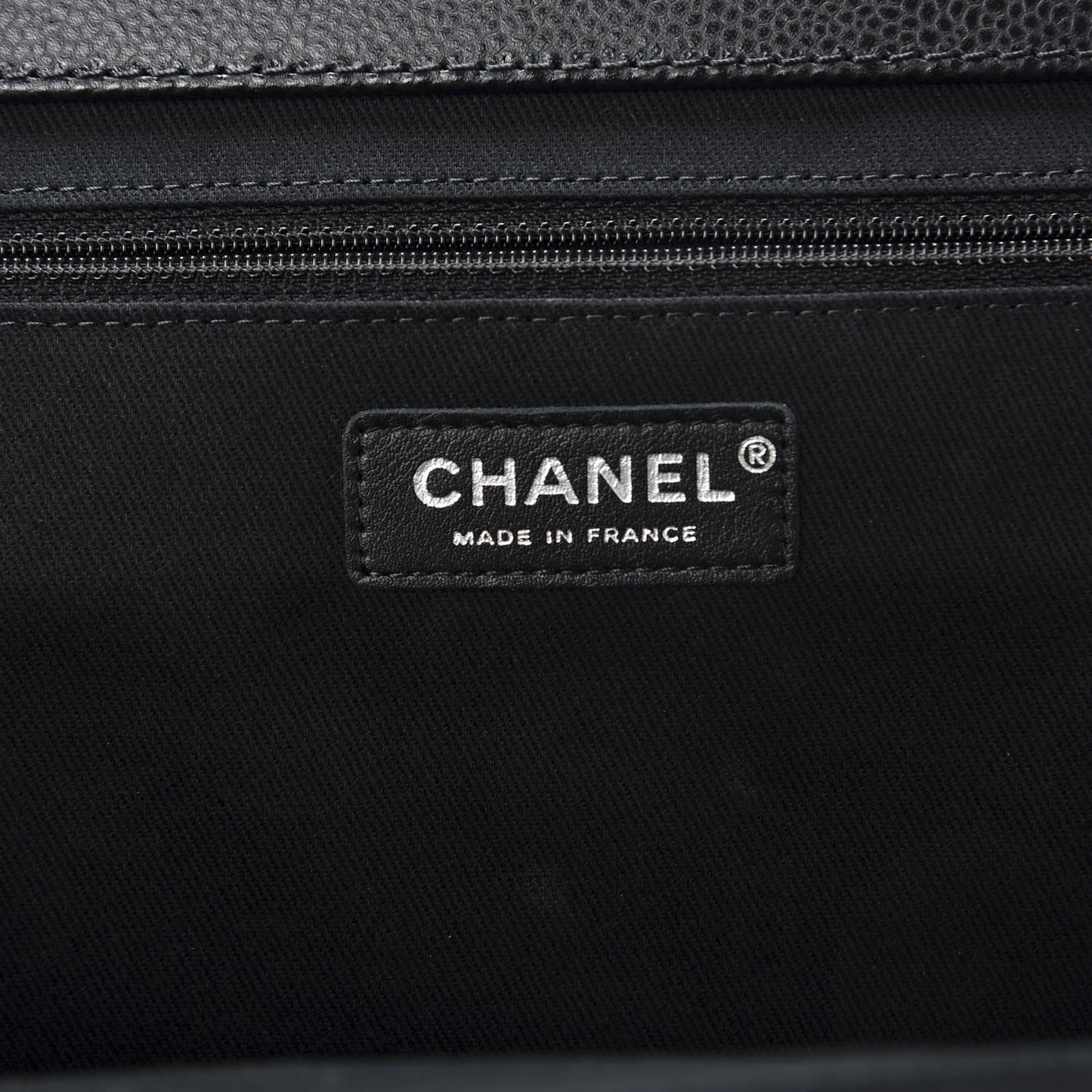 Caviar Quilted CC Large Clutch Black