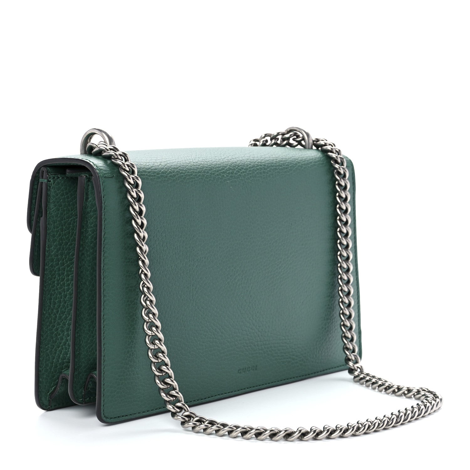 Gucci Pebbled Calfskin Small Dionysus Shoulder Bag Emerald 3 of 13