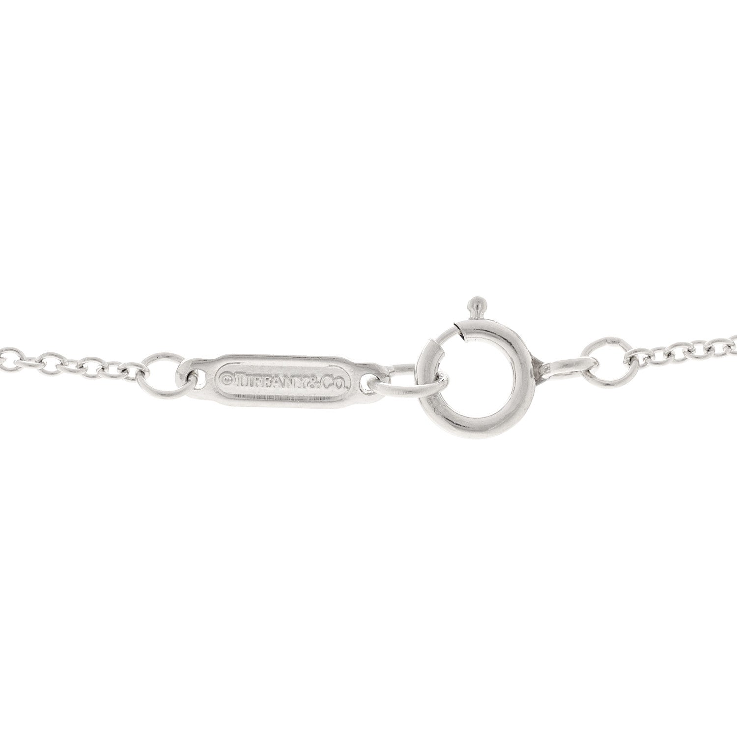 Tiffany Platinum Diamond .30ctw Aria Pendant Necklace 4 of 5