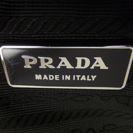 Prada Tessuto Nylon Shoulder Bag Black 7 of 10