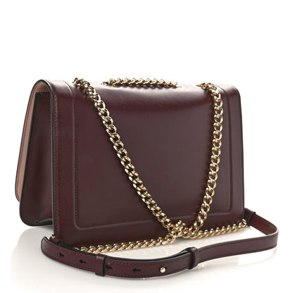 Salvatore Ferragamo Calfskin Medium Vara Rainbow Crossbody Bag Wine Red Fiocco 2 of 8