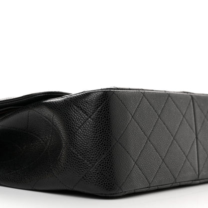 Chanel Caviar Quilted Jumbo Double Flap Black 9 of 11