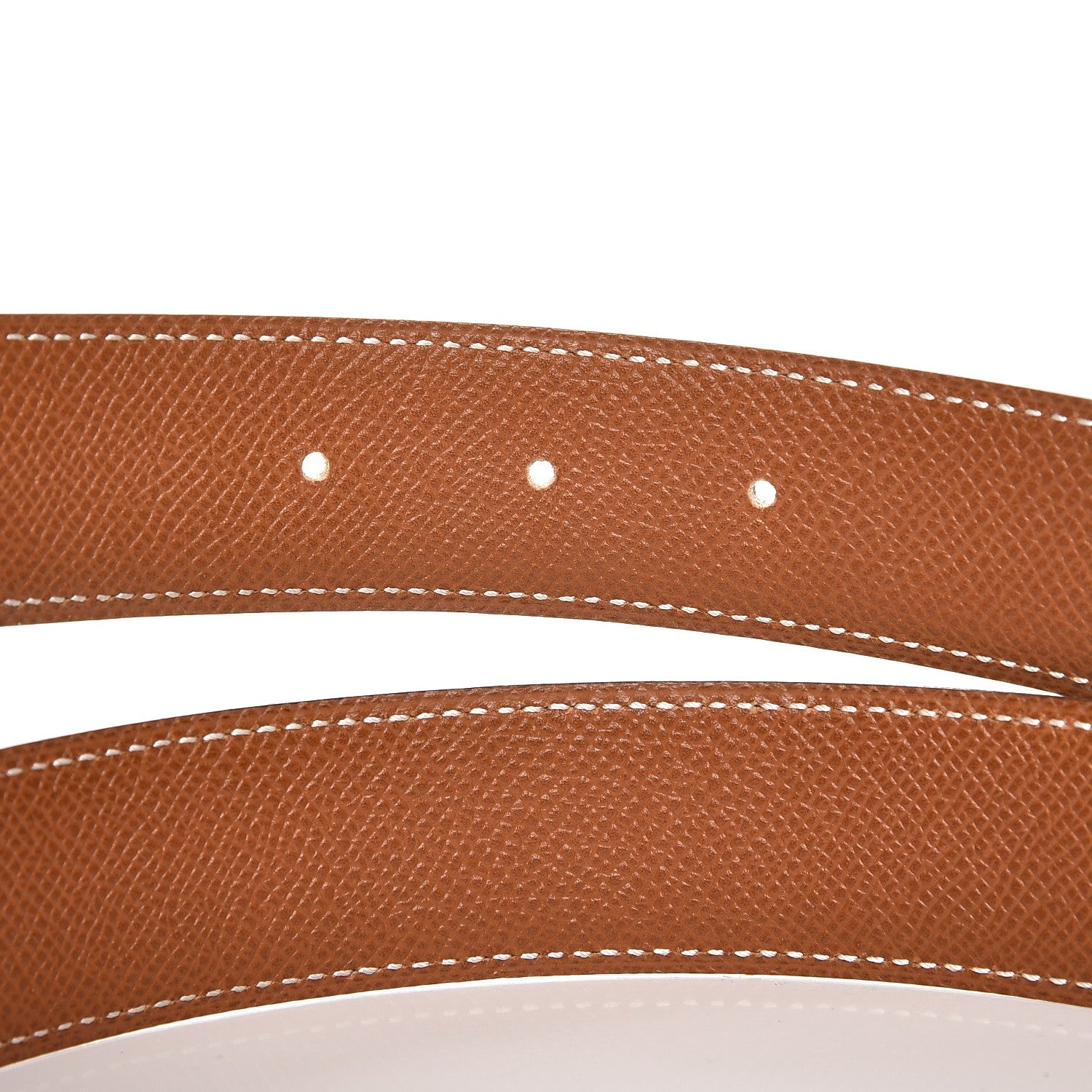 Hermes Box Courchevel 32mm Belt Strap 70 Noir Gold 5 of 6