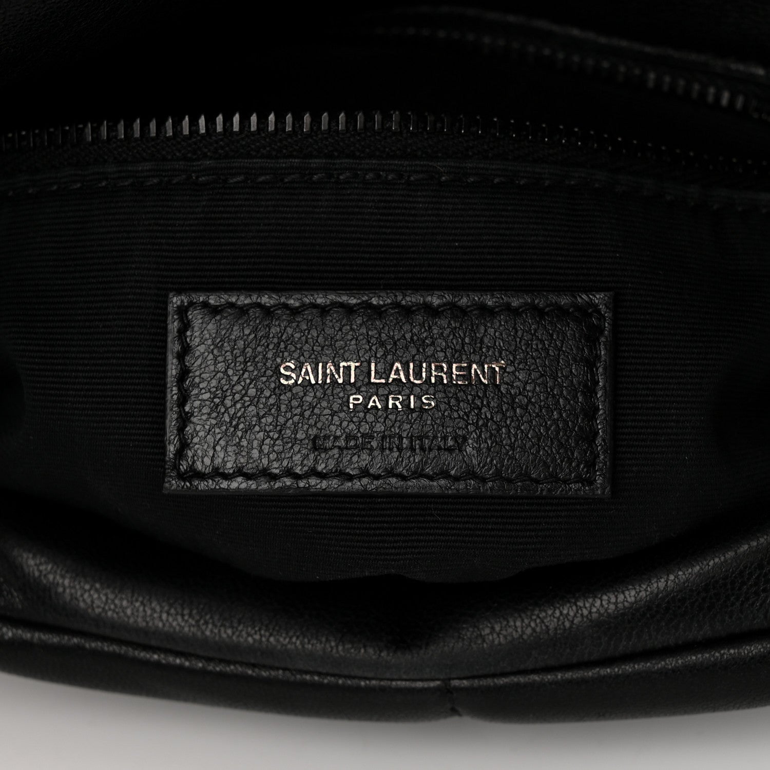 Saint Laurent Lambskin Quilted Monogram Monochrome Small Loulou Puffer Chain Satchel Black 6 of 10