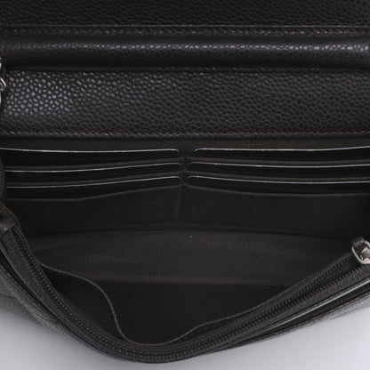 Chanel Caviar Quilted Wallet on Chain WOC Dark Brown 7 of 9