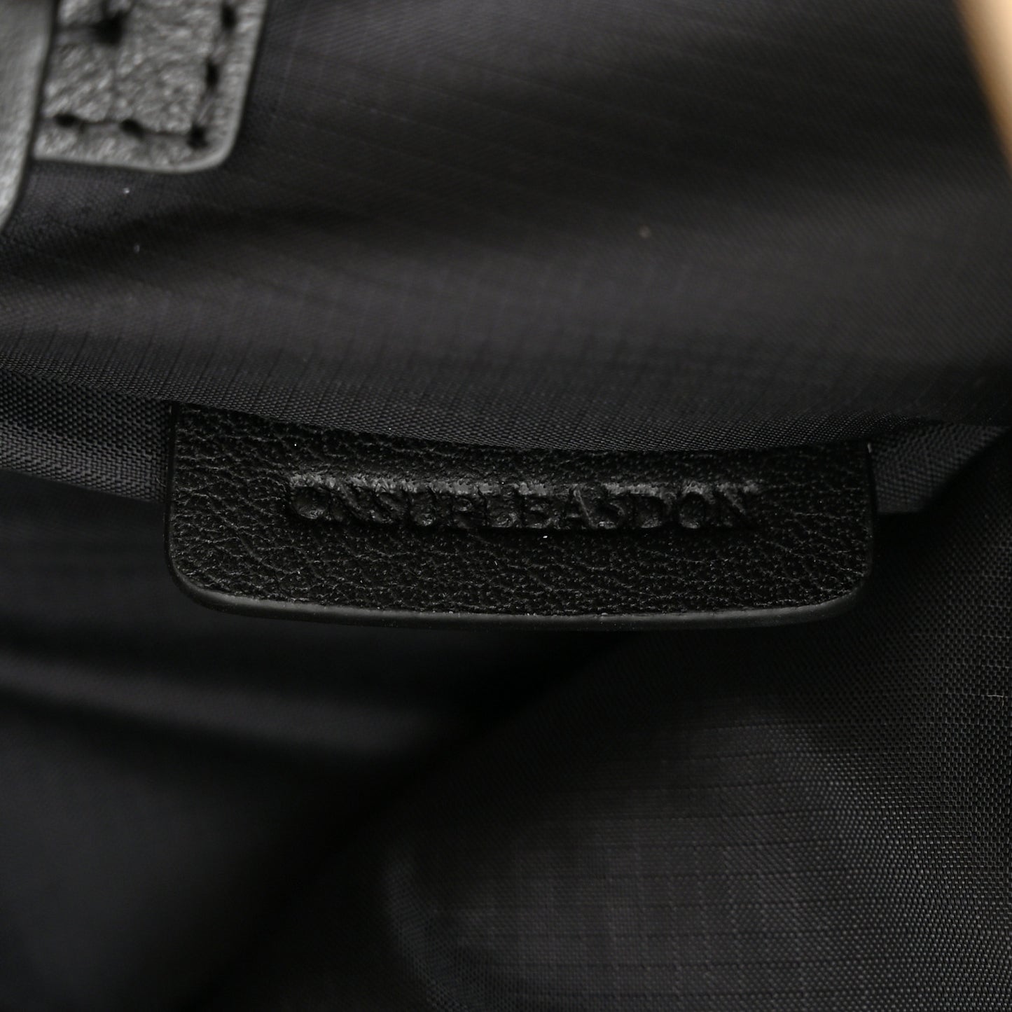 Econyl TB Logo Star Embroidered Kids Backpack Black Beige