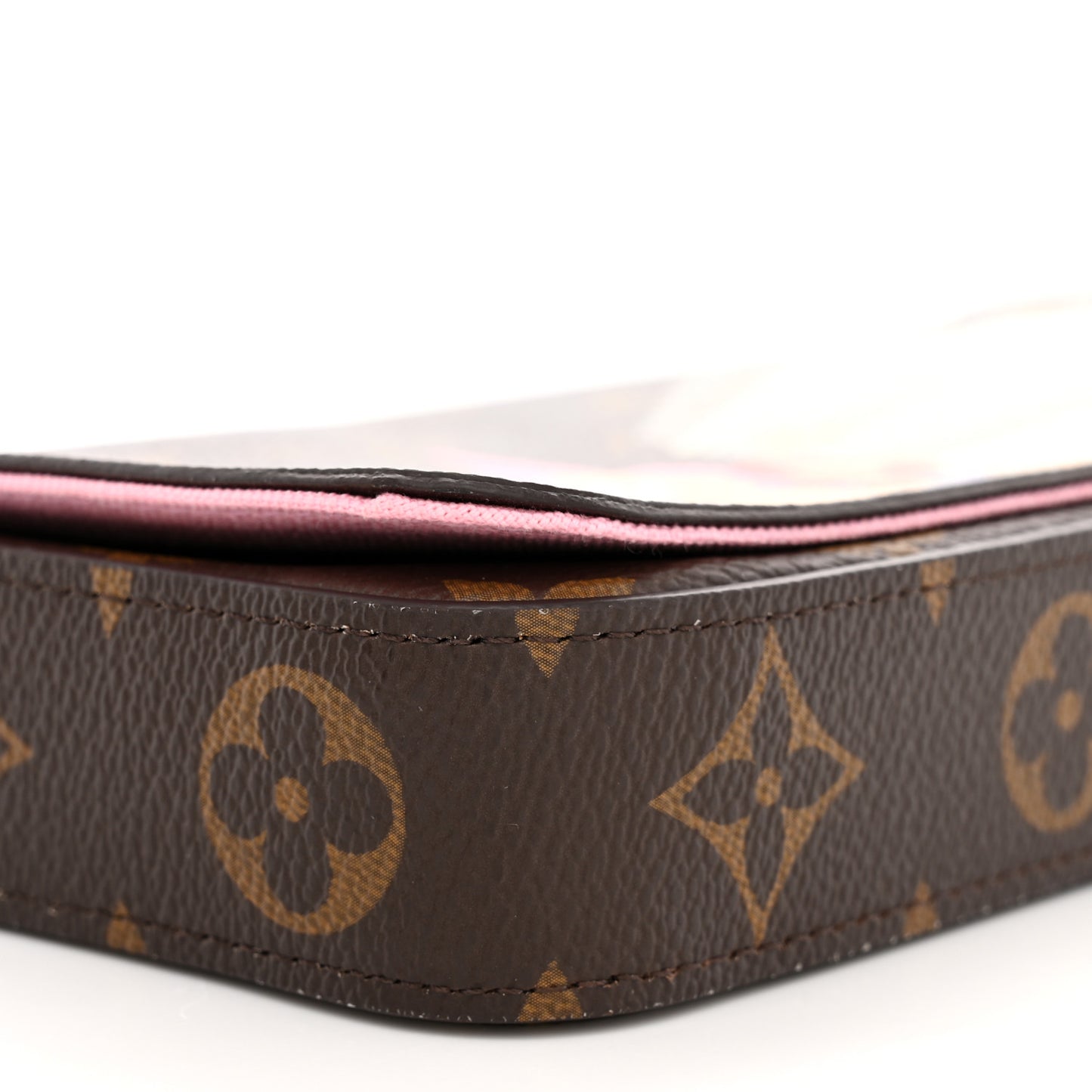 Monogram 2022 Christmas Animation Paris Pochette Felicie Chain Wallet Pink