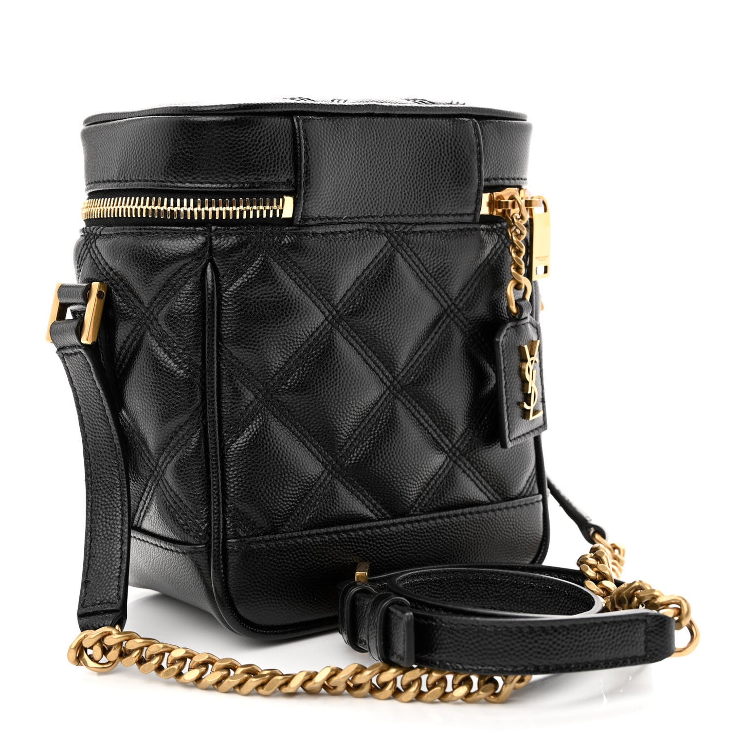 Grain de Poudre Quilted 80's Vanity Bag Black