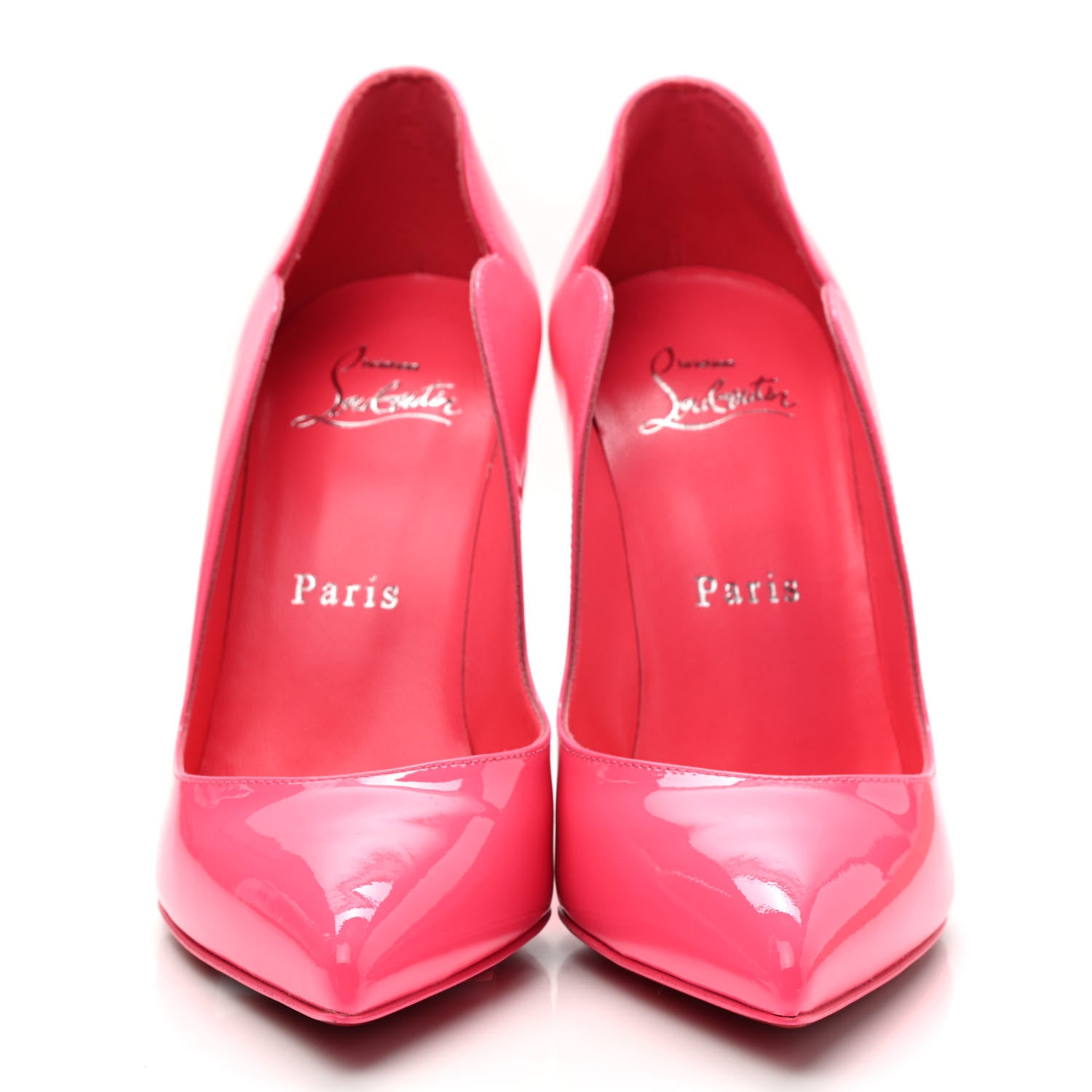 Christian Louboutin Patent Hot Chick 100 Pumps 35 Pinky 2 of 8