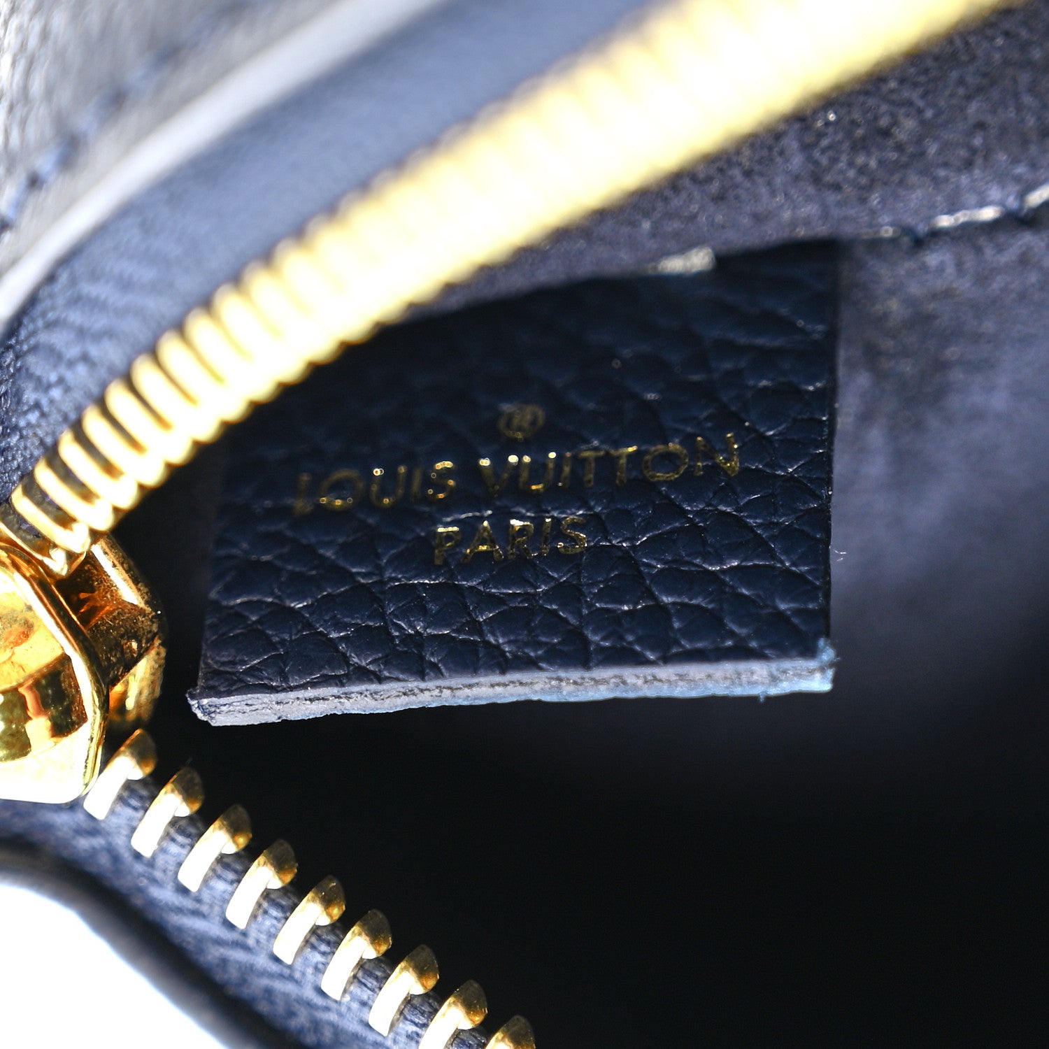 Louis Vuitton Empreinte Monogram Giant Neverfull MM Pochette Navy 6 of 6