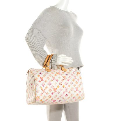 Louis Vuitton Watercolor Aquarelle Speedy 35 White 2 of 7