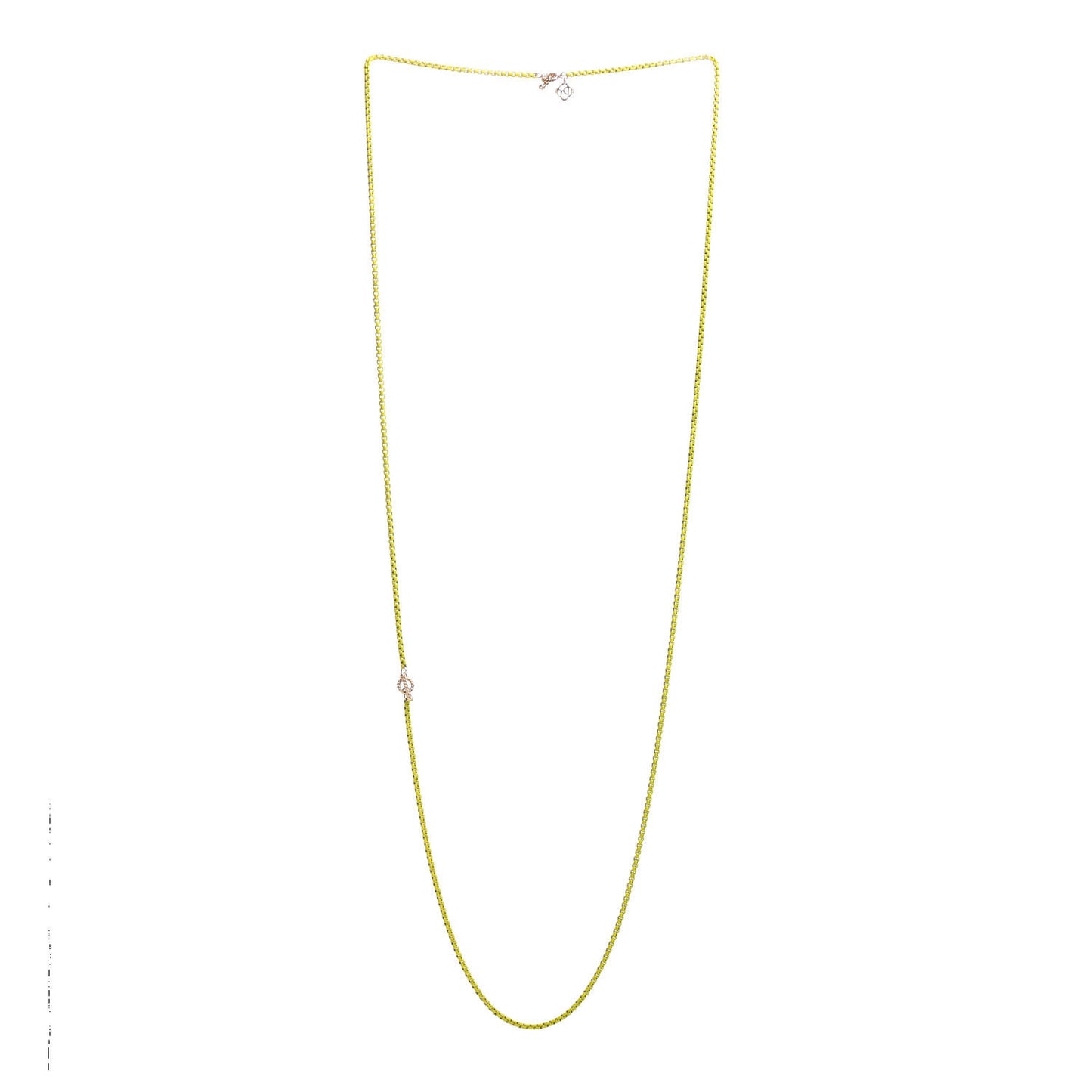 Stainless Steel Acrylic 14K Yellow Gold Bel Aire Chain Necklace Yellow
