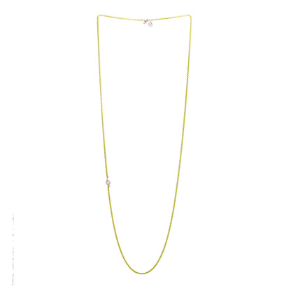 David Yurman Stainless Steel Acrylic 14K Yellow Gold Bel Aire Chain Necklace Yellow 6 of 8