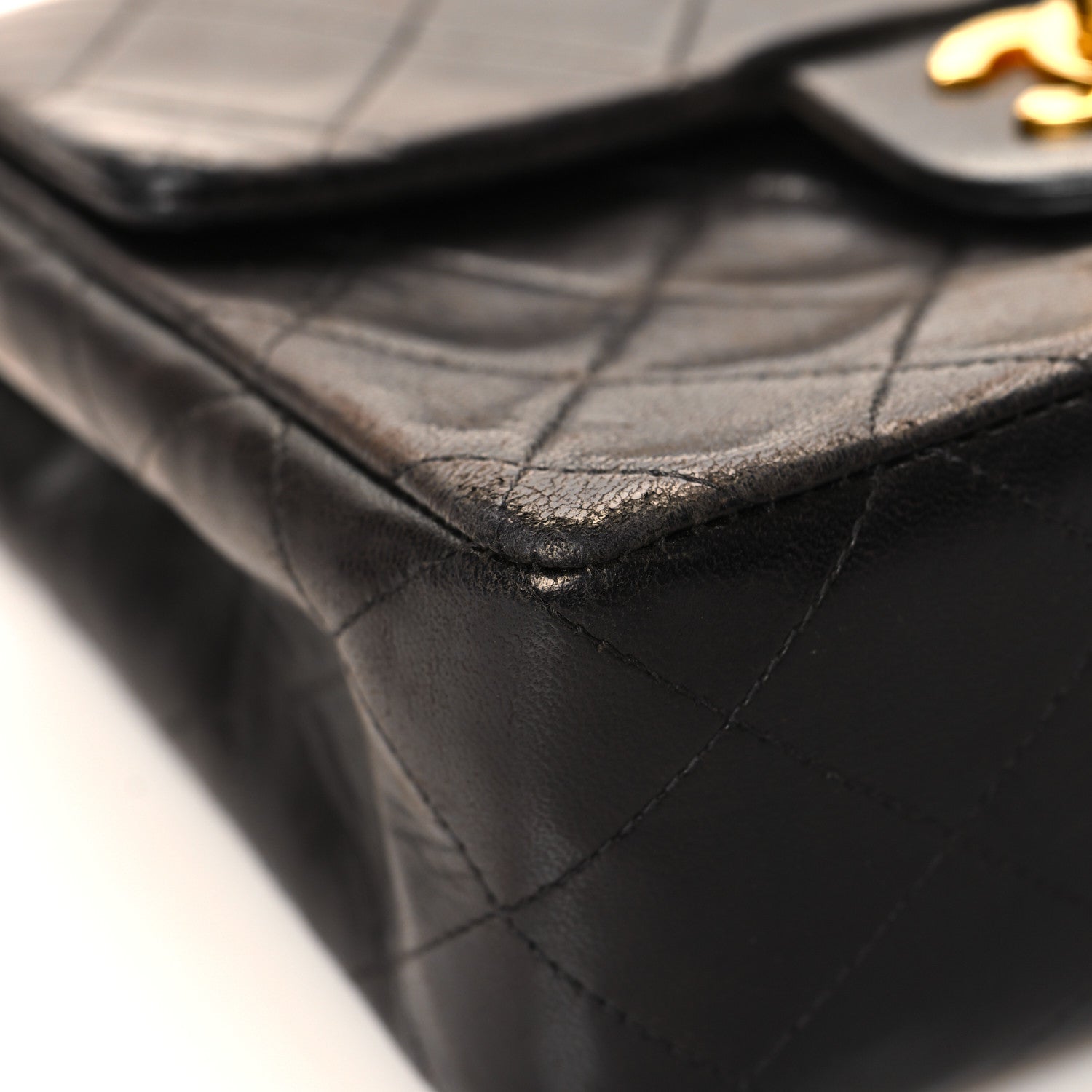 Chanel Lambskin Quilted Mini Square Flap Dark Brown 10 of 16