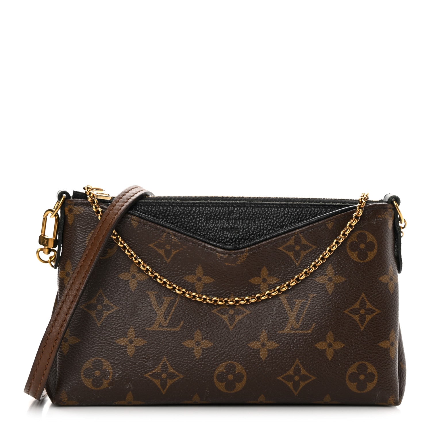 Louis Vuitton Monogram Pallas Clutch Black 1 of 18