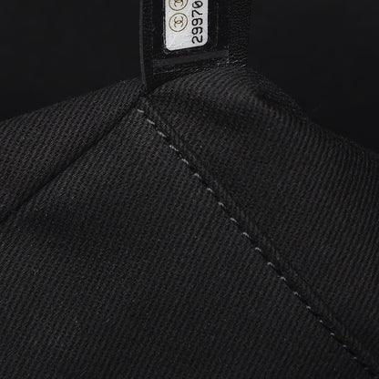 Chanel Canvas Pearl Medium Deauville Tote Black 7 of 11