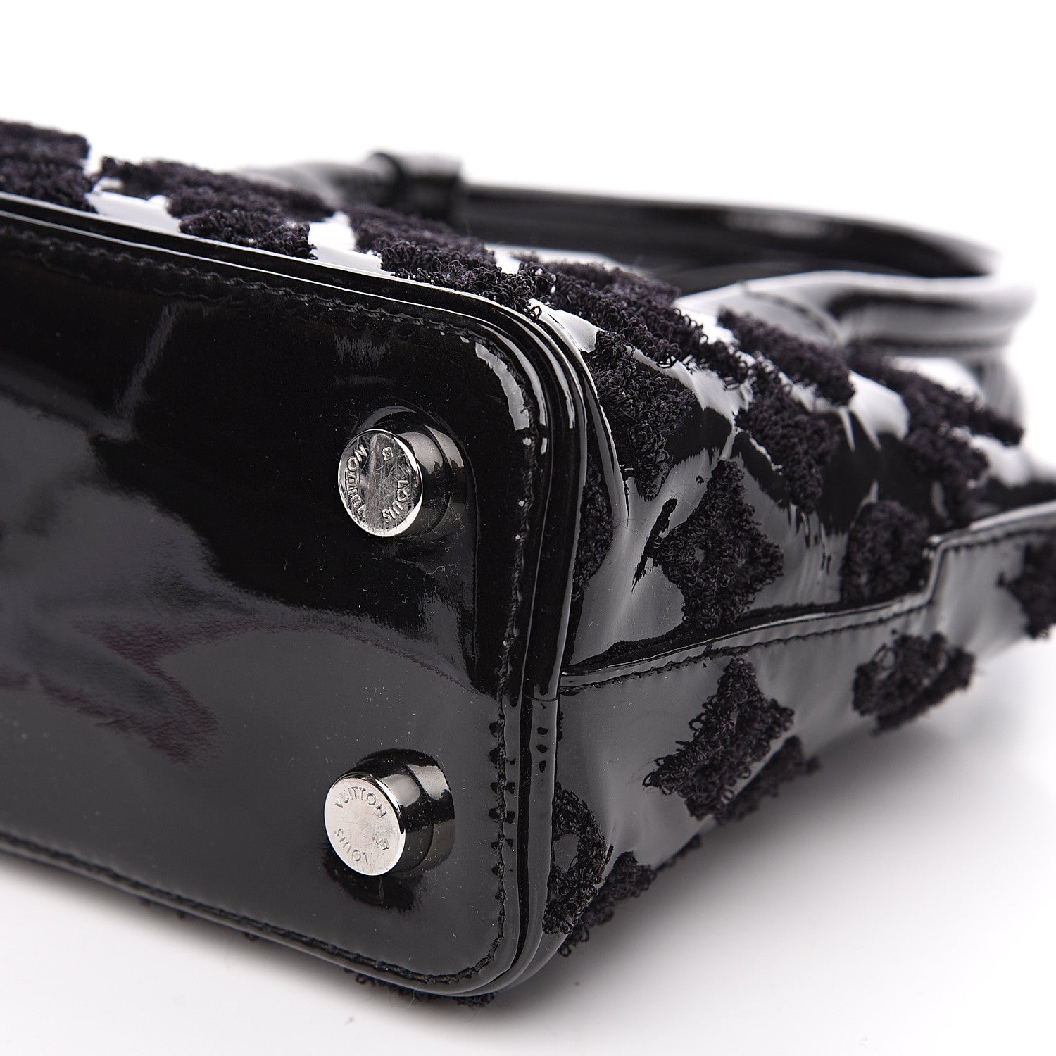 Louis Vuitton Patent Lambskin Fascination Lockit BB Black 7 of 9