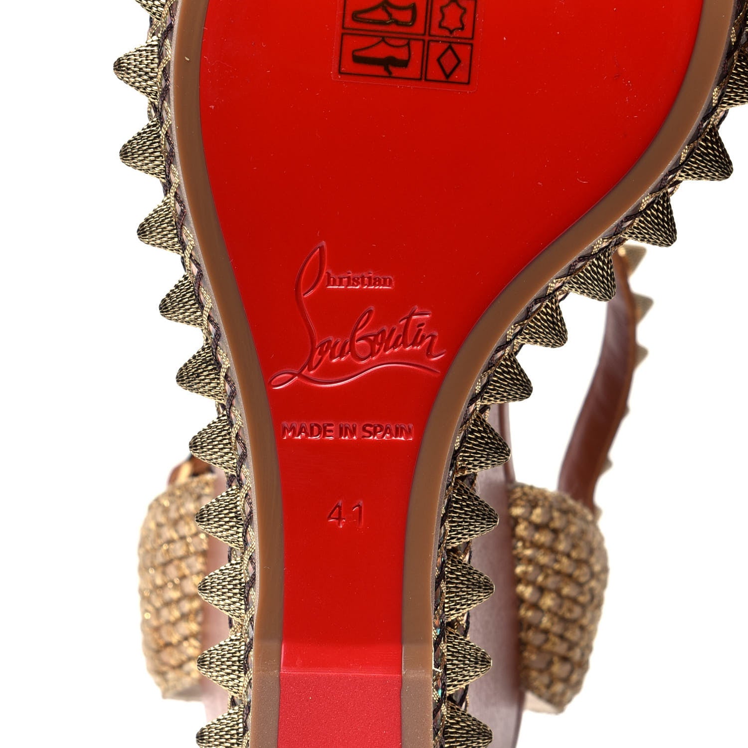 Christian Louboutin Calfskin Cordorella 110 Wedge Sandals 41 Version Cuoio 9 of 11