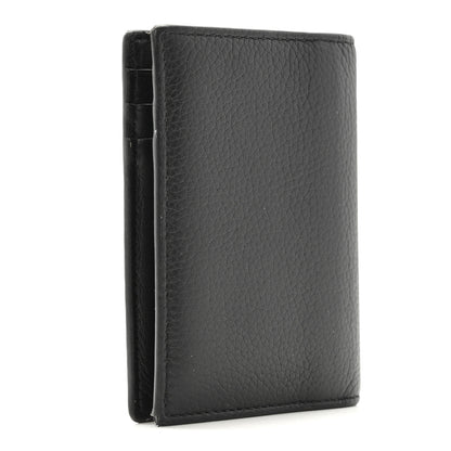 Christian Dior Grained Calfskin Icon Vertical Bifold Card Holder Black 3 of 11