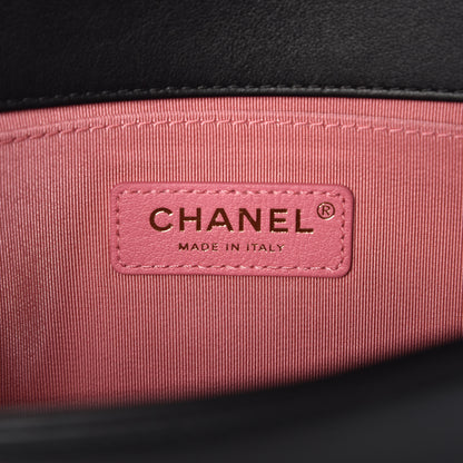 Chanel Calfskin Chevron Embroidered Medium Boy By The Sea Flap Black 9 of 10