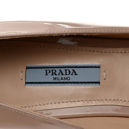 Prada Vernice Block Heel 55mm Pumps 40 Cipria 6 of 8