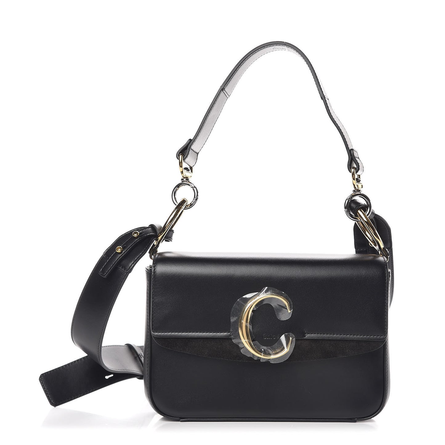 Calfskin Small C Double Carry Black