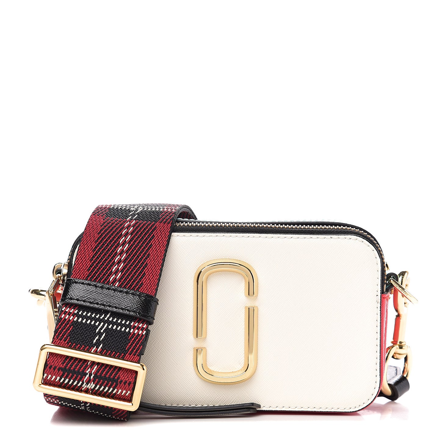 Saffiano Small Snapshot Camera Bag Porcelain Multi
