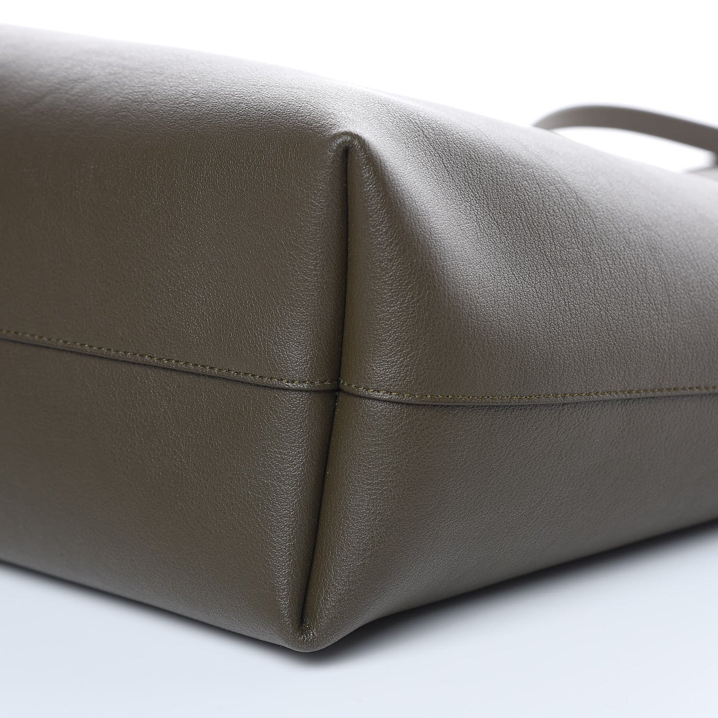 Calfskin Large Shopping Tote Earth