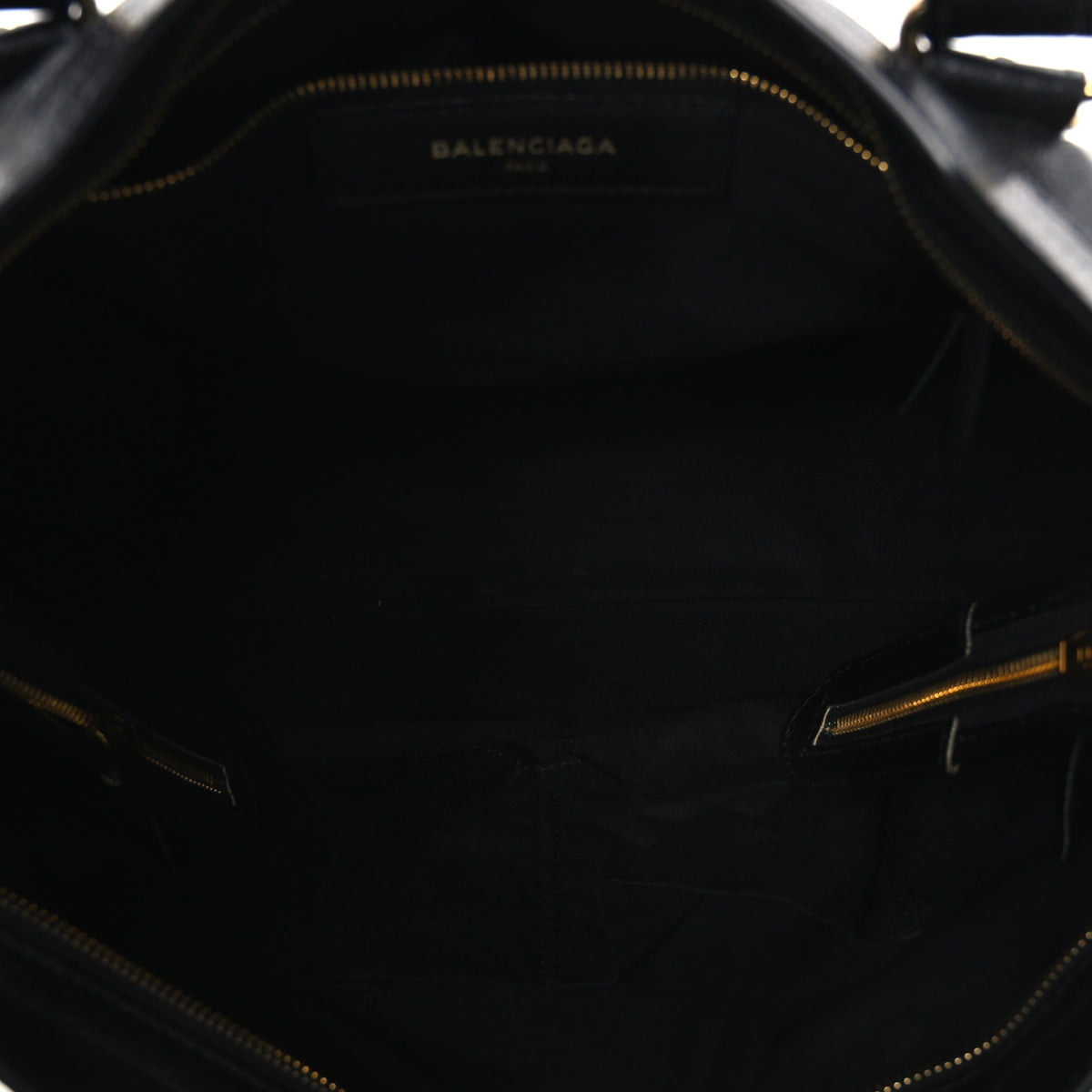 Balenciaga Chevre Gold Metallic Edge Hardware City Black 6 of 11
