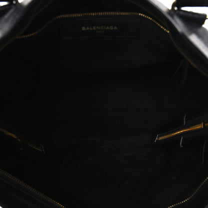 Balenciaga Chevre Gold Metallic Edge Hardware City Black 6 of 11