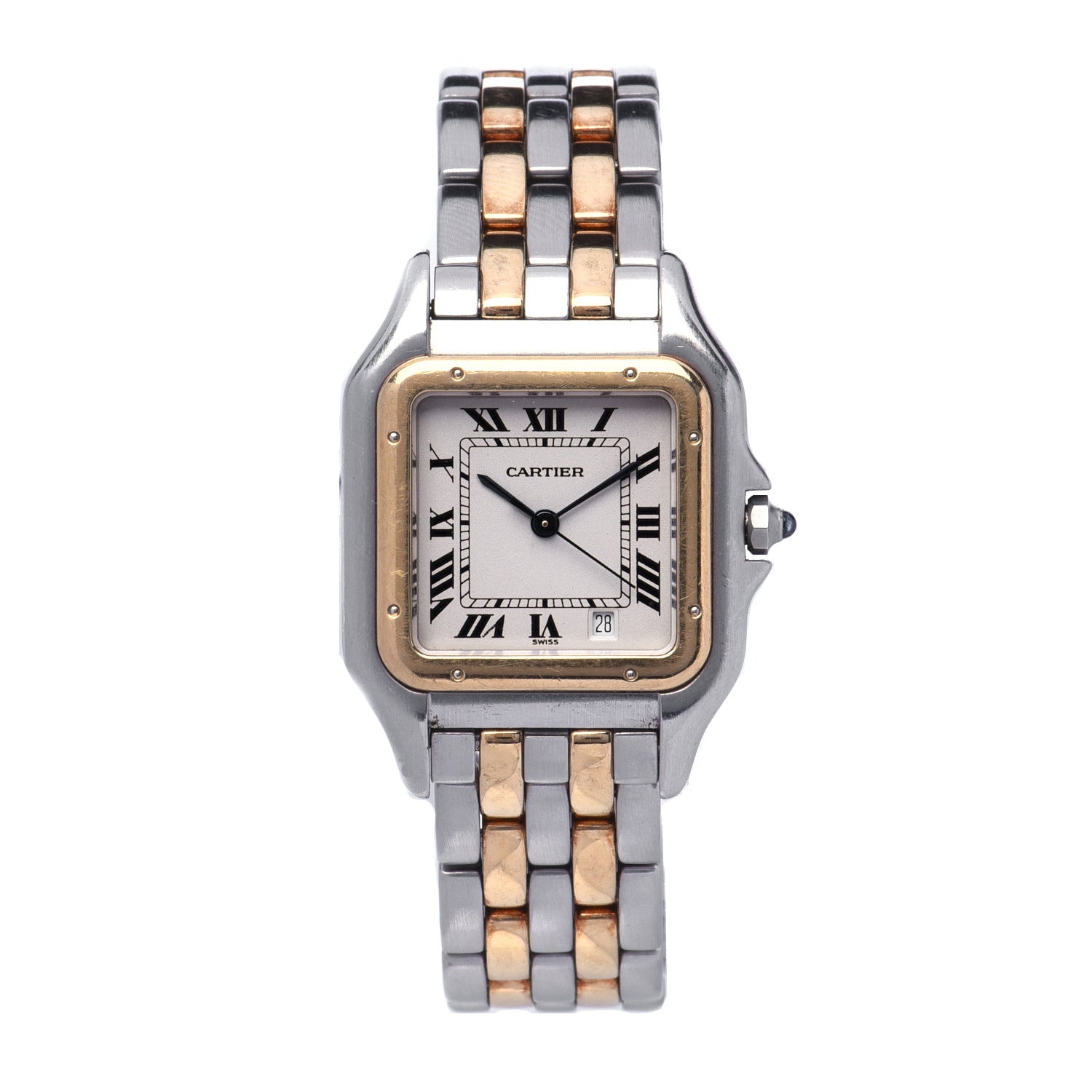 Cartier Stainless Steel 18K Yellow Gold 27mm Panthere Quartz Watch 1 of 6