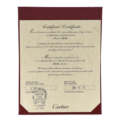 Cartier 18K Pink Gold Pink Sapphire LOVE Cuff Bracelet 16 5 of 5