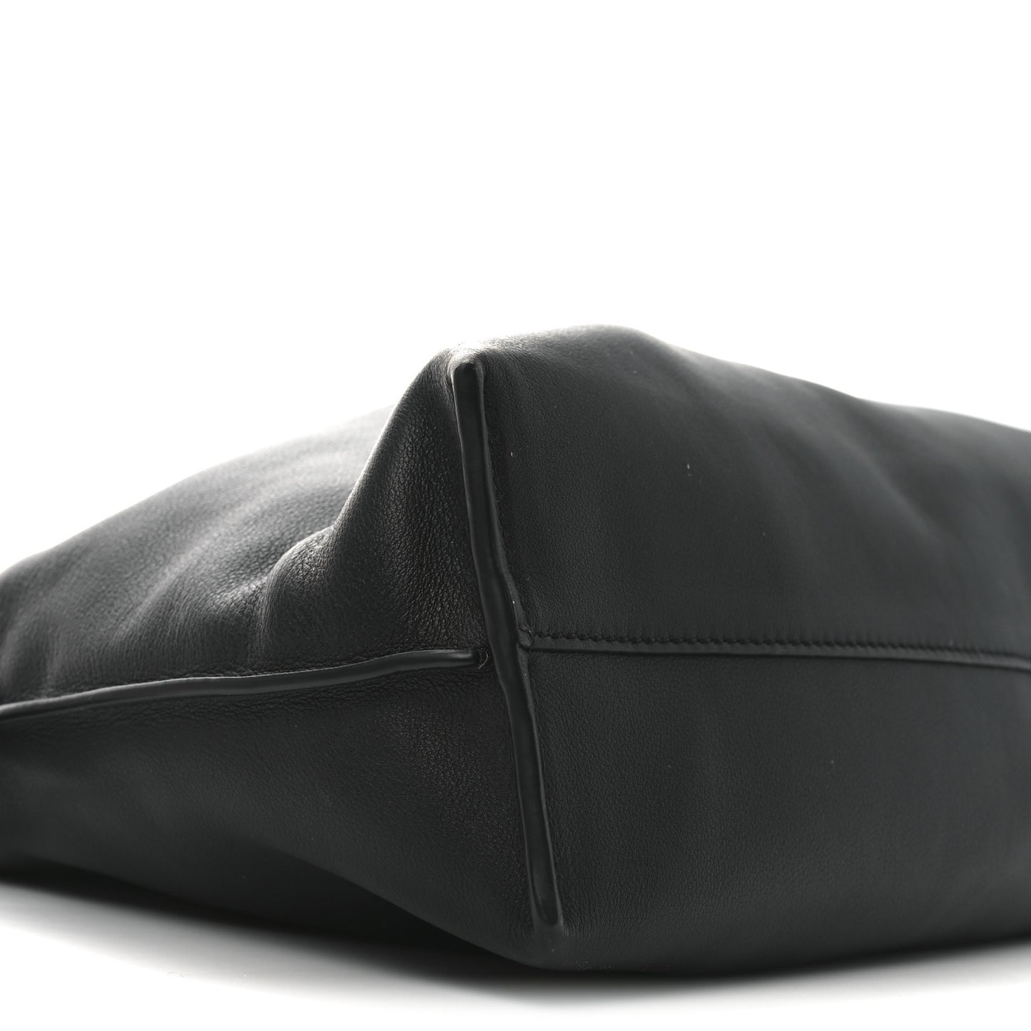 Nappa Medium Flamenco Knot Bag Black