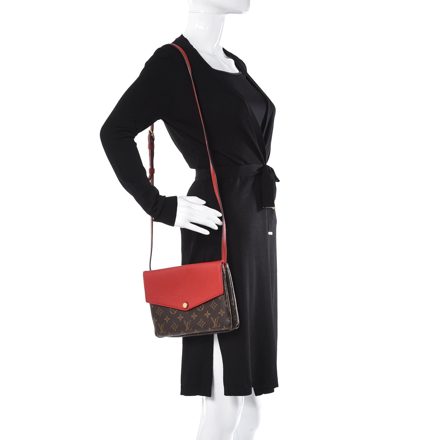 Fendi Vitello Century Matte Stamp Patch Bi-Color Mini Camera Case Blue Notte Amido Pink 8 of 8