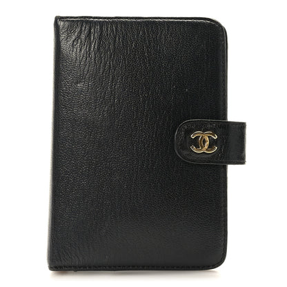 Chanel Goatskin Small Ring Agenda Planner Black 1 of 11