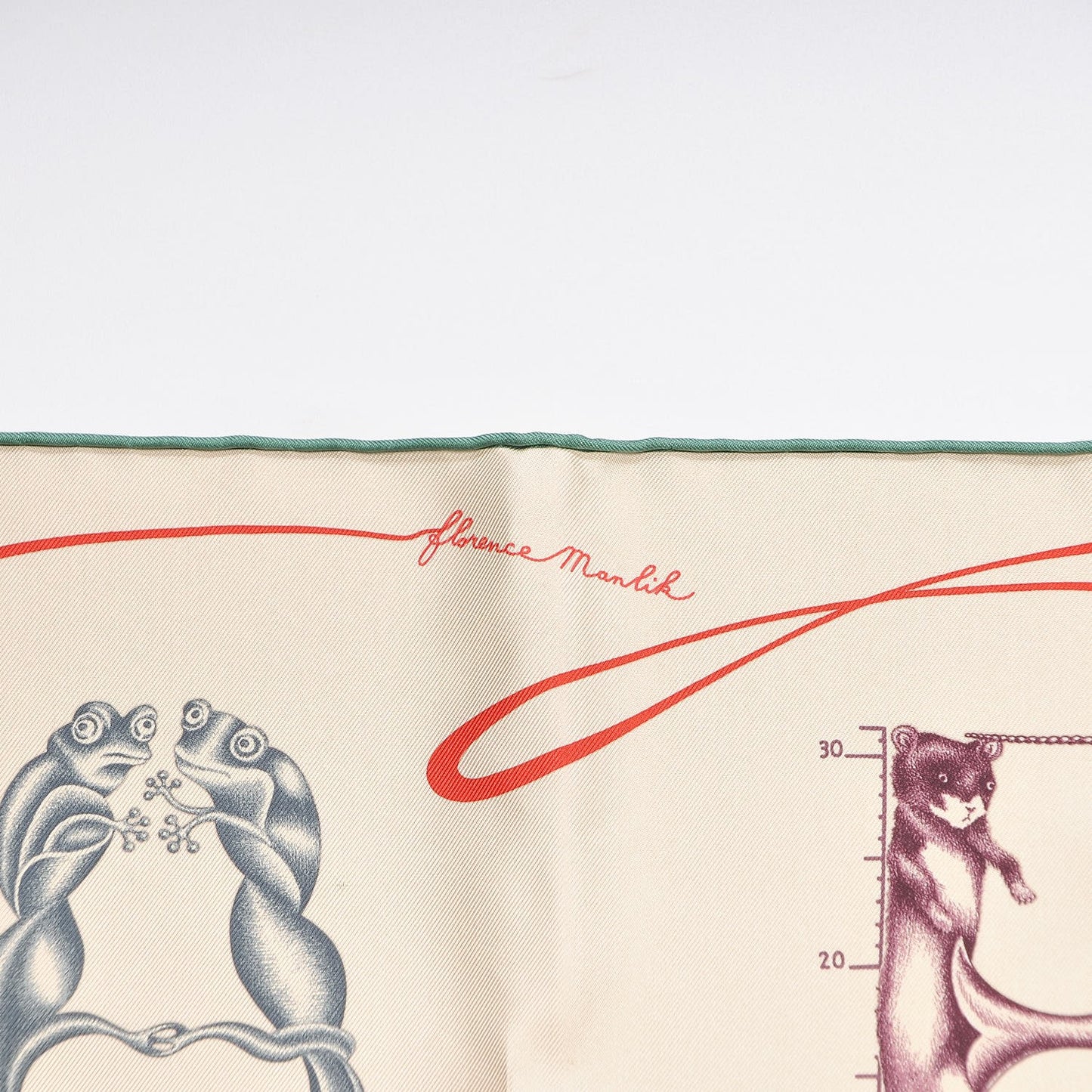 Silk Faune Lettree Scarf 90