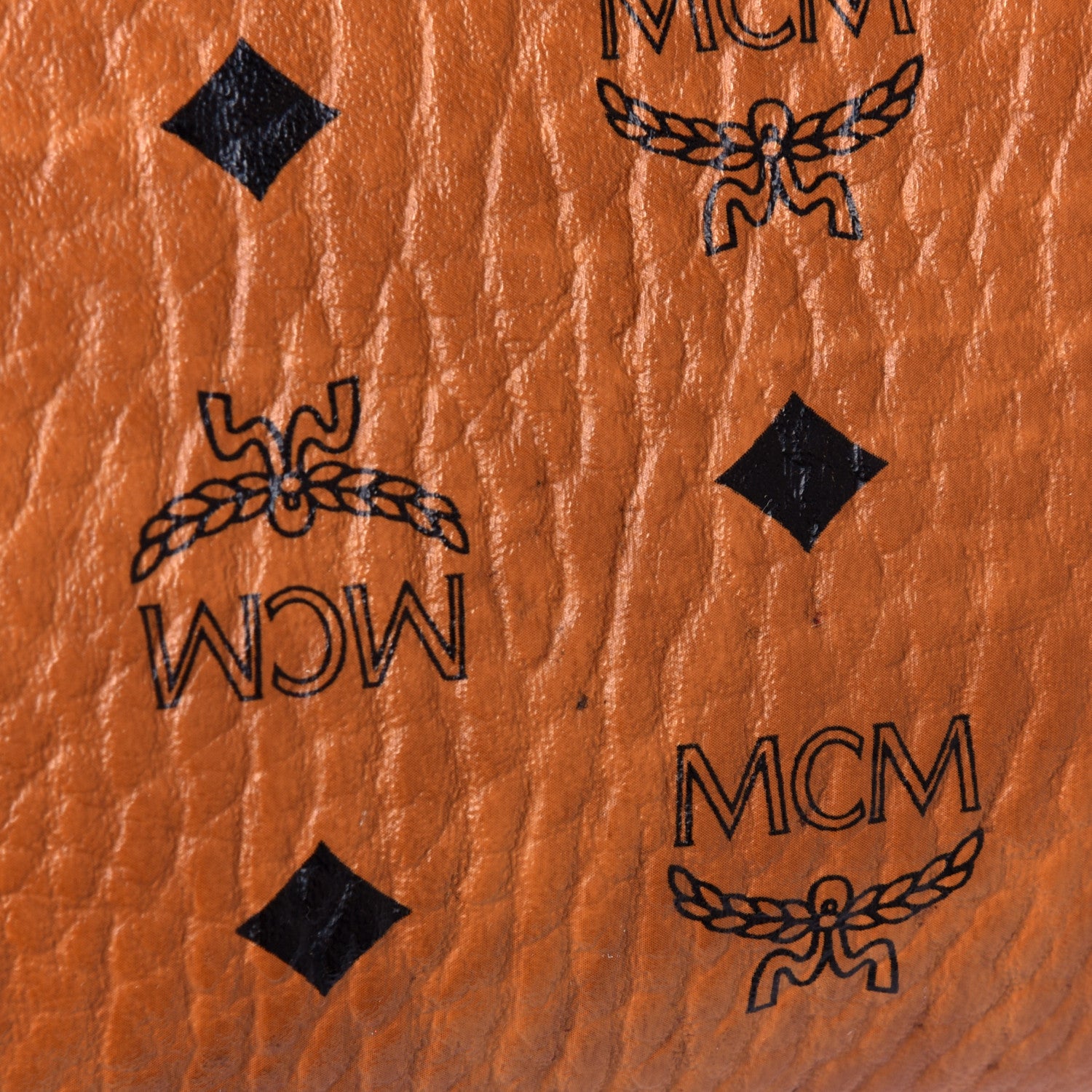 MCM Visetos Large Liz Reversible Shopper Tote Cognac 9 of 9