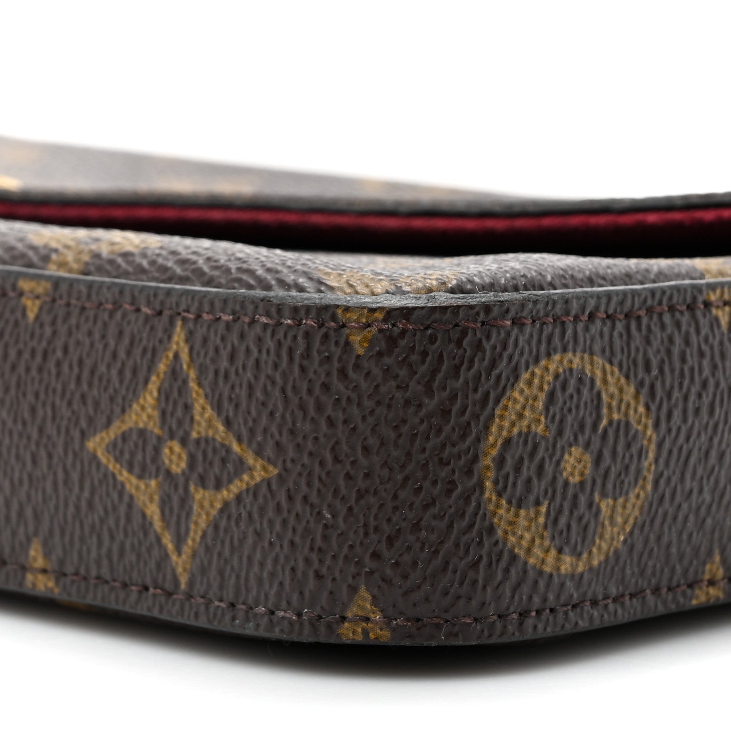 Louis Vuitton Monogram Pochette Felicie Chain Wallet Fuchsia 8 of 17