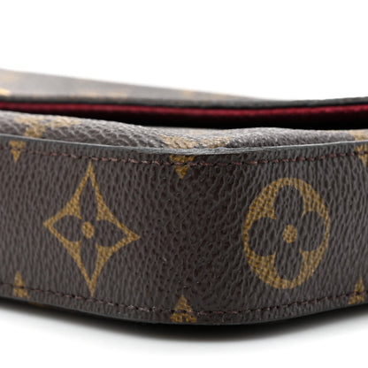 Louis Vuitton Monogram Pochette Felicie Chain Wallet Fuchsia 8 of 17