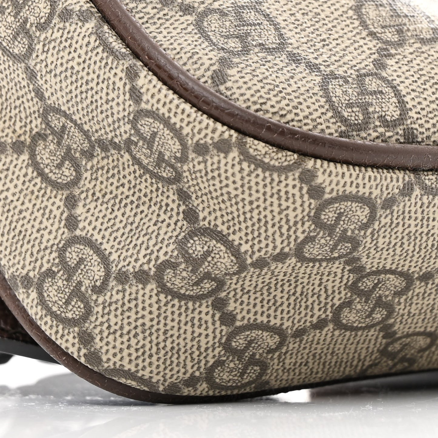 Soft GG Supreme Monogram Medium Ophidia Belt Bag Dark Brown