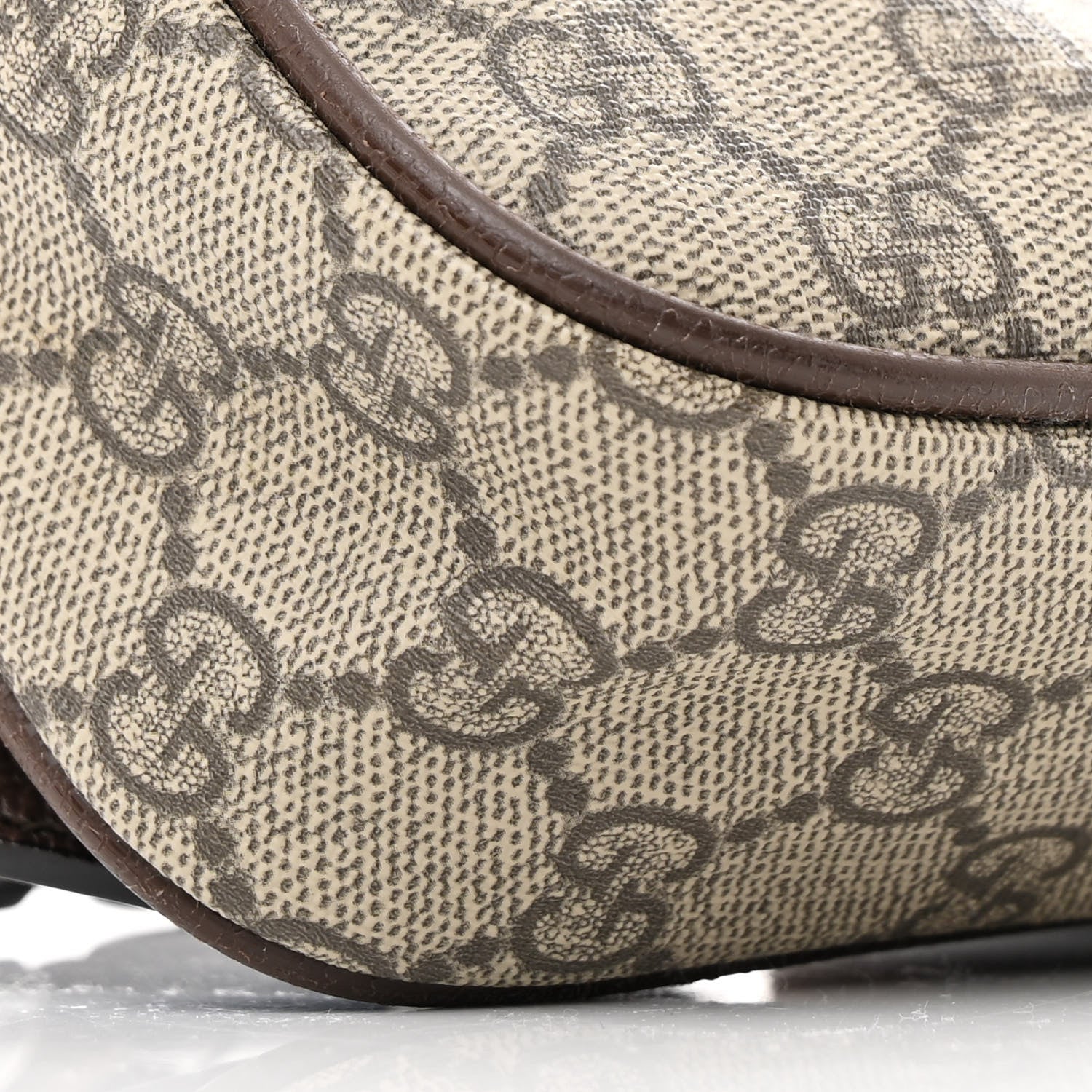 Gucci Soft GG Supreme Monogram Medium Ophidia Belt Bag Dark Brown 9 of 10