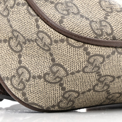 Gucci Soft GG Supreme Monogram Medium Ophidia Belt Bag Dark Brown 9 of 10